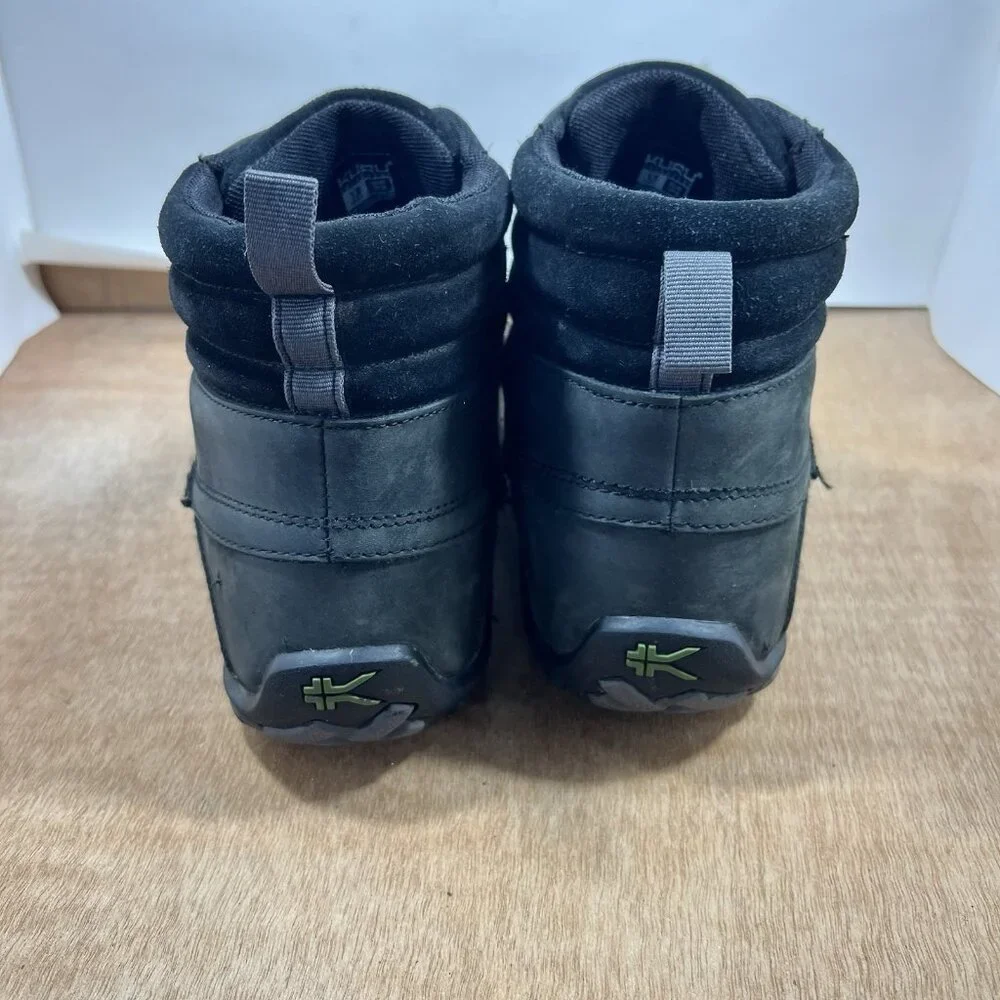 KURU Quest Men's Black Leather Ankle Support Lace Up Camp Hiking Boots Size 13